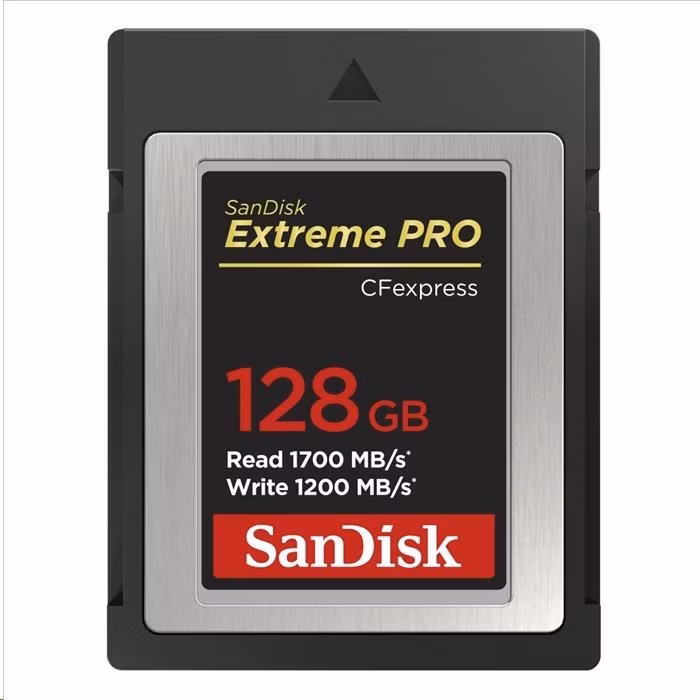 Karta SanDisk Extreme Pro CFexpress 128 GB, typ B, 1700 MB/s čítanie, 1200 MB/s zápis