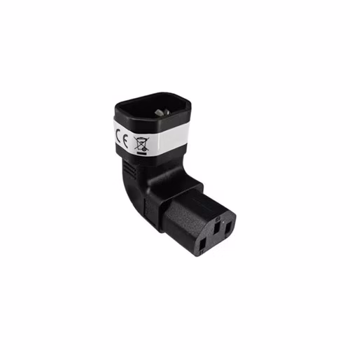 Premium Cord Adaptér vertikálně úhlový IEC C13 female na IEC C14 male, napětí 230V, max.proud 10A