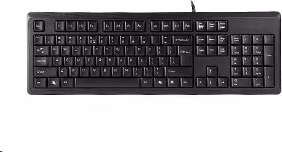 A4tech KR-92, klávesnice, CZ/US, USB, černá
