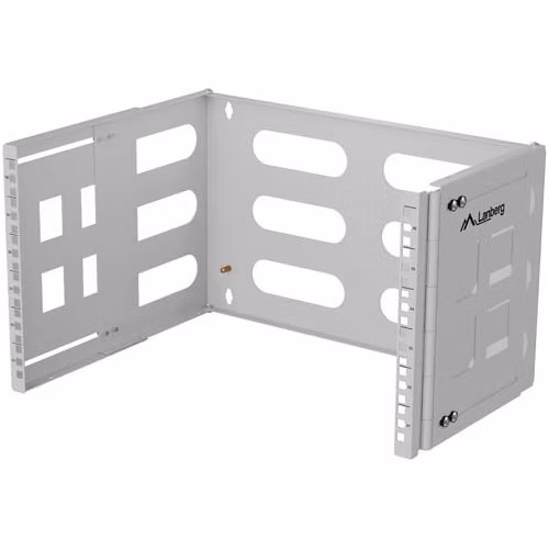 SKLÁDACÍ DRŽÁK PRO MONTÁŽ NA STĚNU19" 6U 497X400/240 ŠEDÝ LANBERG
