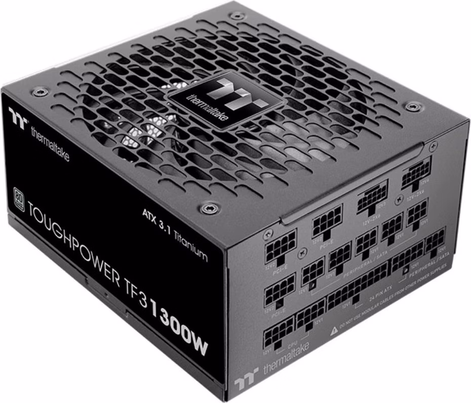 THERMALTAKE zdroj 1300W Toughpower TF3, 140mm, Plně modulární, 80+ Titanium, černá