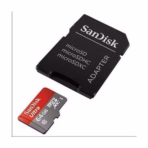 SanDisk MicroSDXC karta 64GB Ultra (80MB/s, Class 10, Android) + adaptér