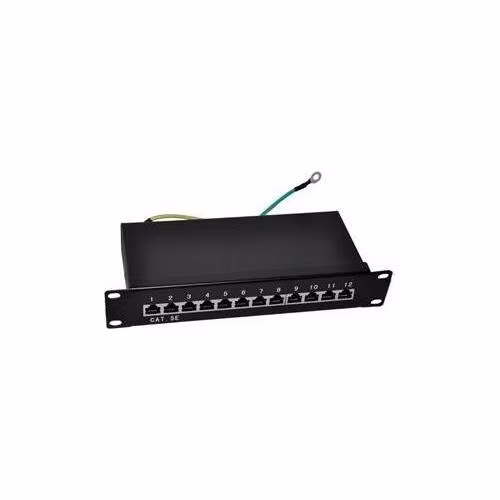 Patch panel 10“ STP Cat5e 12 portov