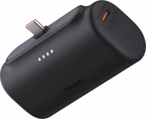 Baseus Compact 20W Fast Charge USB-C Powerbanka 5000mAh Cluster Black