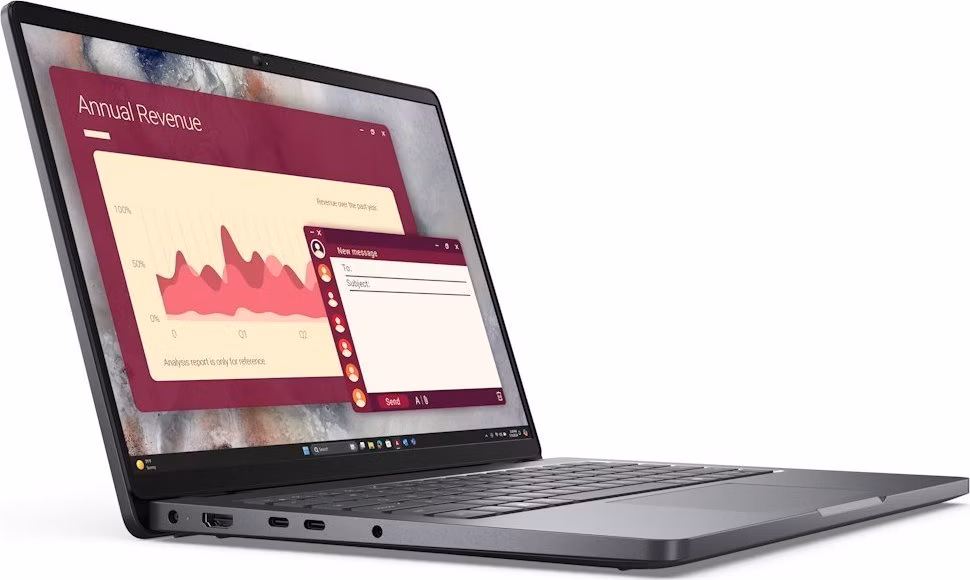 DELL Pro 14 PC14255/ AMD Ryzen 5 220/ 8GB/ 256GB SSD/ 14" FHD+/ FPR/ W11Pro/ 3Y PS on-site/ bez adaptéru