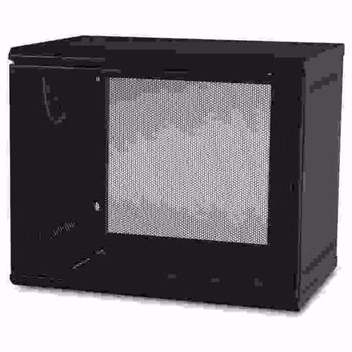 APC NetShelter 9U Wallmount Rack Cabinet Single Hinged Switch Depth