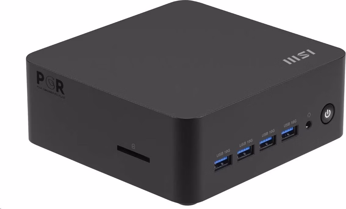 MSI PC Cubi Z AI 8M-004BEU, R9 8945HS, N/A, N/A SSD, N/A, No OS, Black