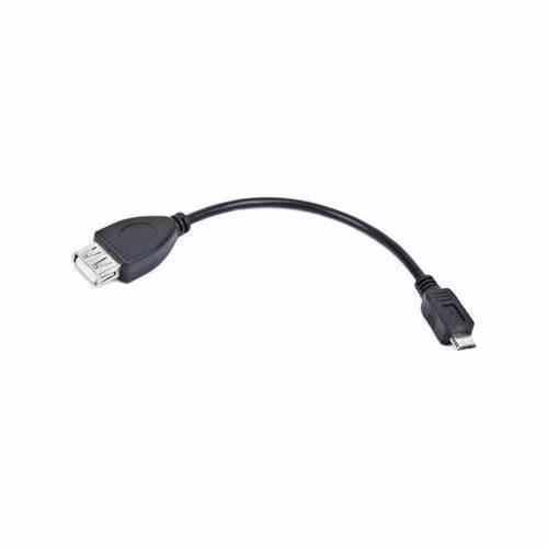 Gembird adaptér OTG Micro-USB (BM) na USB 2.0 (AF) kábel, 0.15 m, čierny