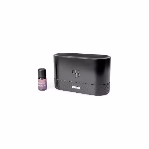 PLATINET FLAME AROMA DIFUZÉR 180ML 4,5W BLACK + 10 ML LEVANDULOVÝ ESENCIÁLNÍ OLEJ