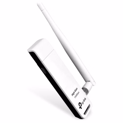 150Mbps High Gain Wi-Fi USB Adapter SPEED: 150 Mbps at 2.4 GHz SPEC: 1× High Gian External Antenna, USB 2.0 FEATURE: WPS