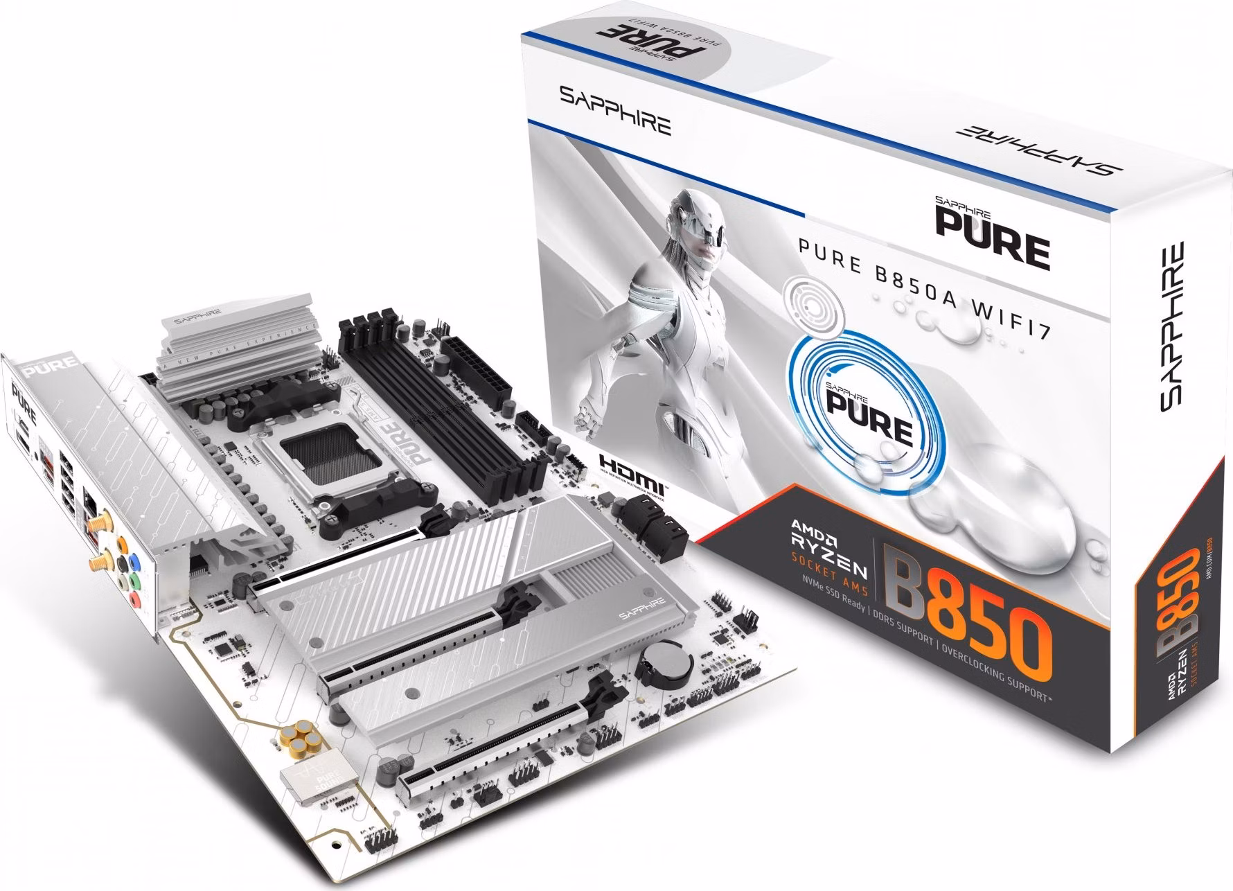 SAPPHIRE PURE B850 WIFI 7/AM5/ATX