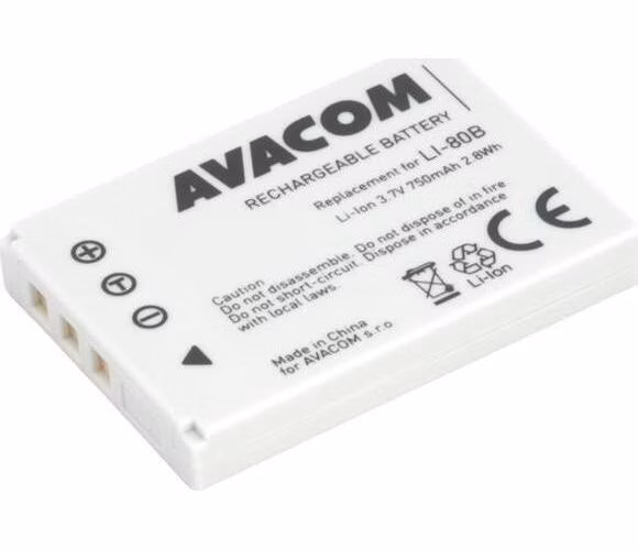 Avacom náhradní baterie Olympus LI-80B Li-Ion 3.7V 750mAh 2.8Wh