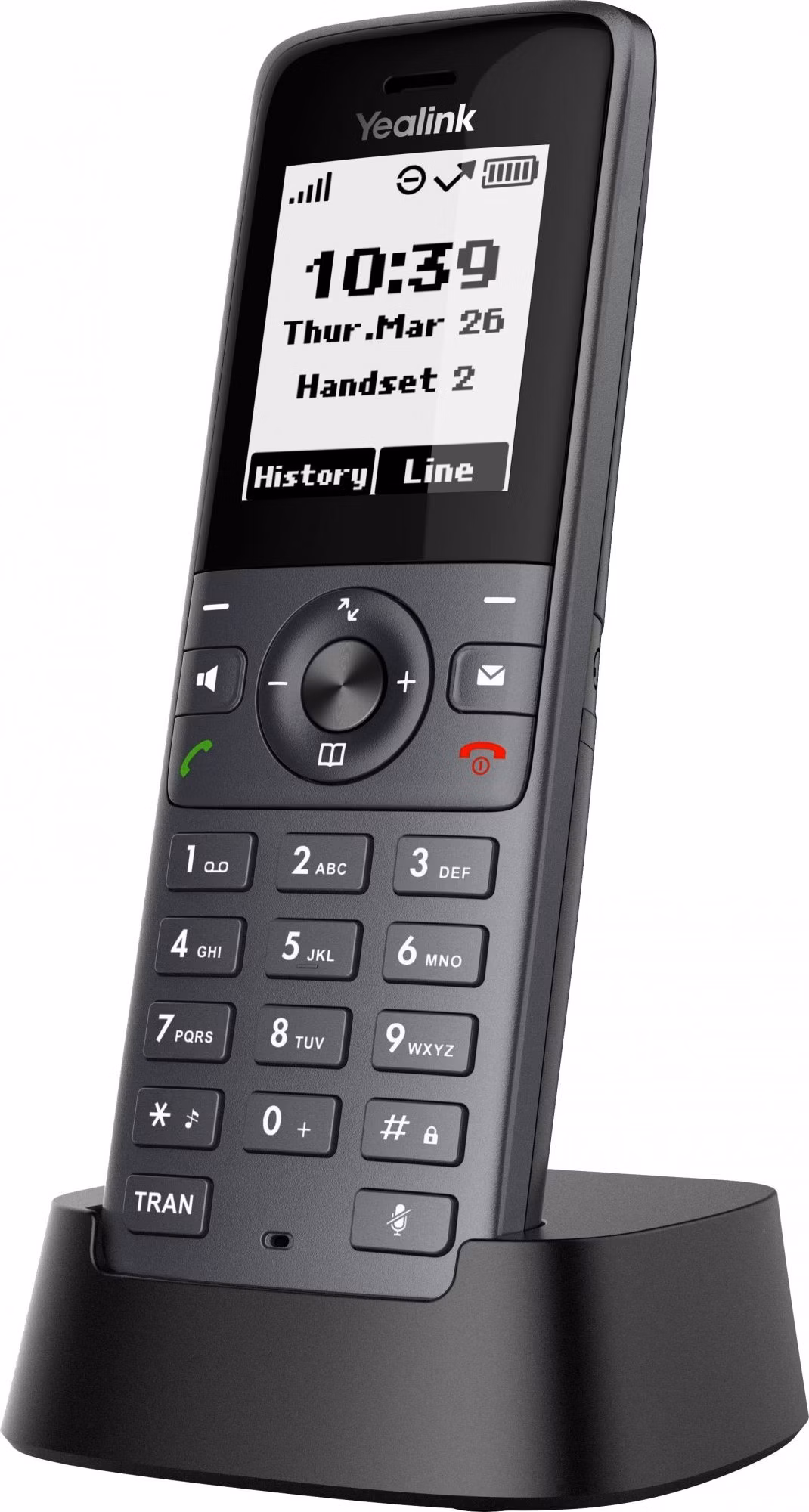 Yealink W71H SIP DECT rúčka, 1,8" čiernobiely displej