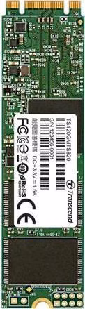 TRANSCEND MTS820S 120GB SSD disk M.2 2280, SATA III (TLC), 500MB/s R, 350MB/s W