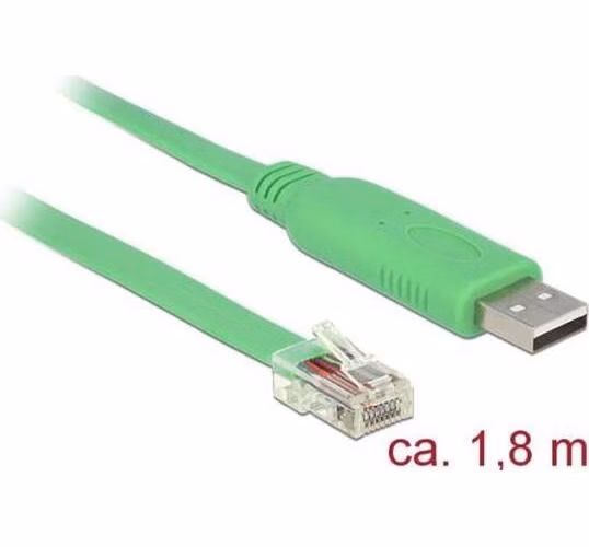 Delock Adaptér USB 2.0 Typ-A samec > 1 x Serial RS-232 RJ45 samec