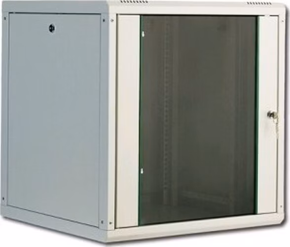 Digitus Nástěnná skříňka 12U, Unique Series 643x600x450 mm, barva šedá (RAL 7035)