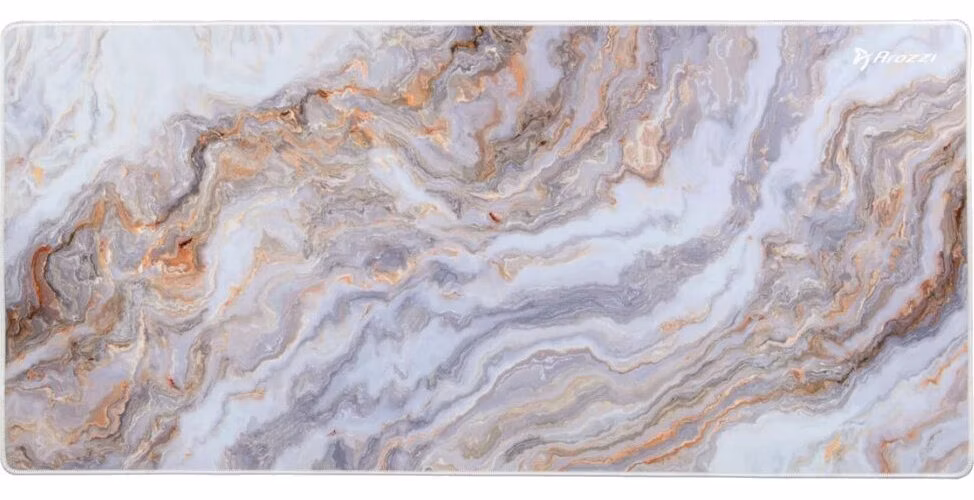 AROZZI ZONA Mousepad XL White Marble/ XL podložka na stůl/ 900x420x4 mm/ voděodolná