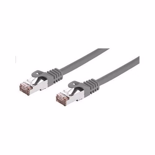 C-TECH Kabel patchcord Cat6, FTP, šedý, 1m