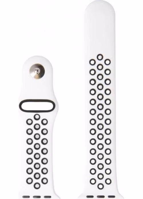 Swissten řemínek pro apple watch silikonový - sport 38 / 40 / 41 mm platinovo/černý