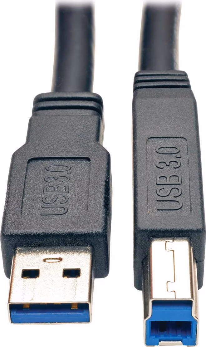 Kábel USB-A / USB-B, USB 3.0, aktívny SuperSpeed Repeater (Samec/Samec), 7.62m