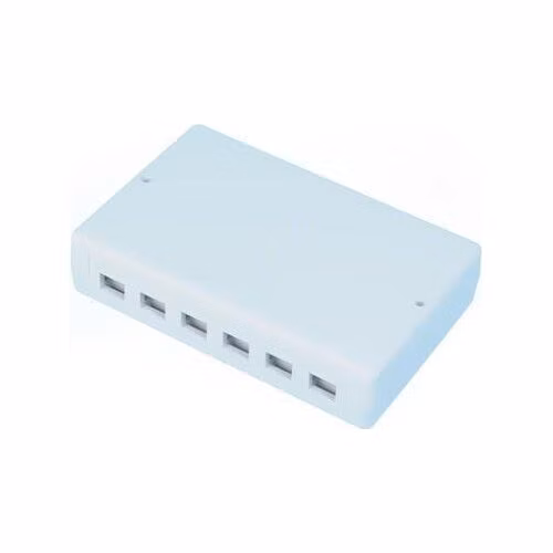 OXnet Zásuvka Multiport pre 6 alebo 12 keystonov, neosadená, biela