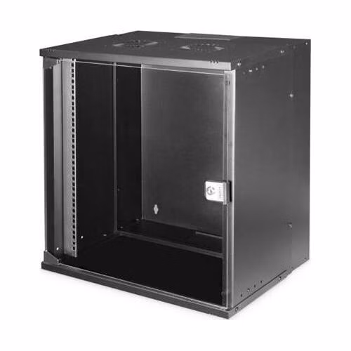 DIGITUS DN-49207 Nástěnná skříň 19" 12U, SOHO PRO 595 x 540 x 400 mm, černá (RAL 9005)