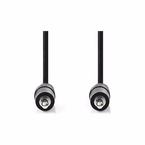 Nedis CAGB22000BK10 - Stereofonní Audio Kabel | 3,5mm Zástrčka - 3,5mm Zástrčka | 1 m | Černá barva