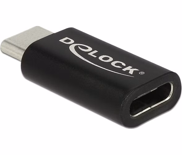 Delock Adaptér SuperSpeed USB 10 Gbps (USB 3.1 Gen 2) USB Type-C™ samec > port samice černý