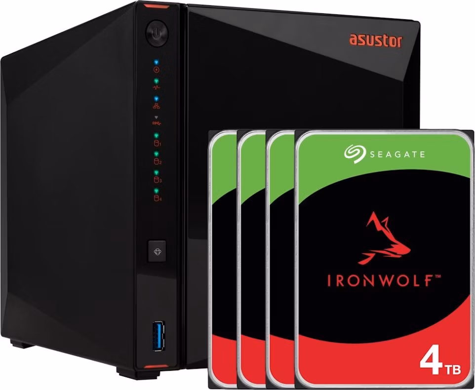Asustor Nimbustor 4 Gen2  AS5404T + 4x HDDSEG1020