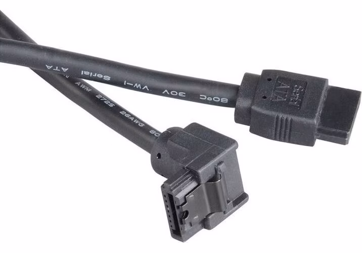 OPRAVENÉ - AKASA kabel SATA 3.0 cable 50 cm černý