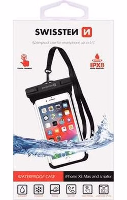 SWISSTEN VODOTĚSNÉ POUZDRO WATERPROOF ČERNÉ