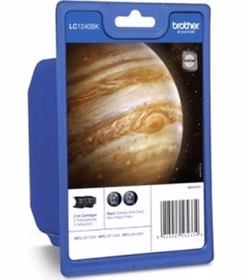 BROTHER inkoustová náplň LC-1240BKBP2/ multipack/ 2x černá