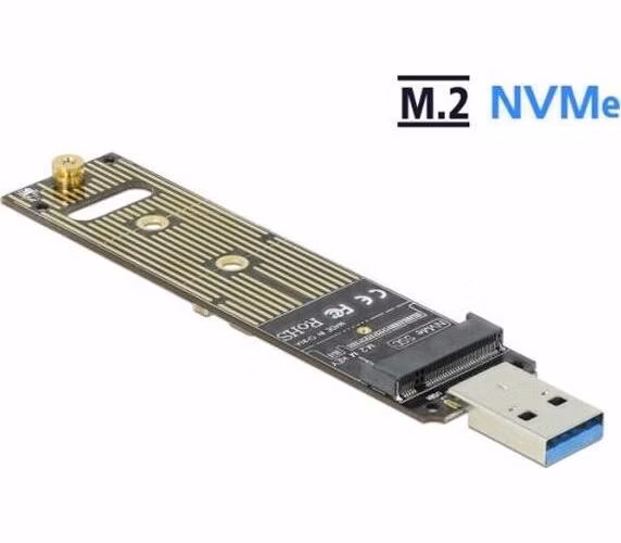 Delock Převodník pro SSD M.2 NVMe PCIe s USB 3.1 Gen 2
