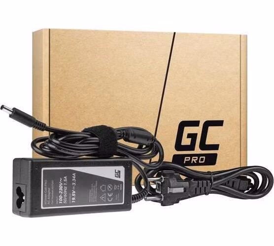 Green Cell PRO Charger / AC Adapter 19.5V 3.34A 65W for Dell Inspiron 15 3543 3558 3559 5552 5558 5559 5568 17 5758 5759