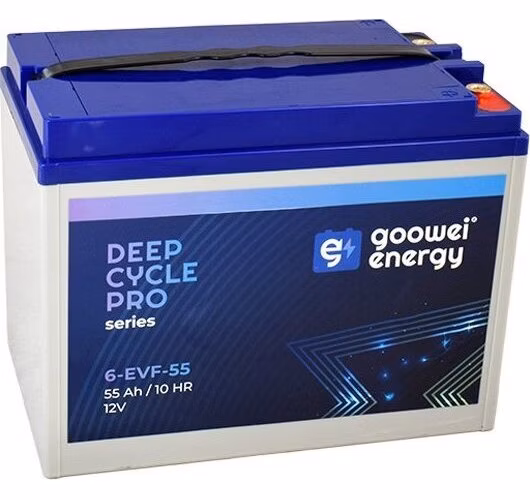 GOOWEI ENERGY Pb trakční záložní akumulátor VRLA GEL 12V/55Ah (6-EVF-55)