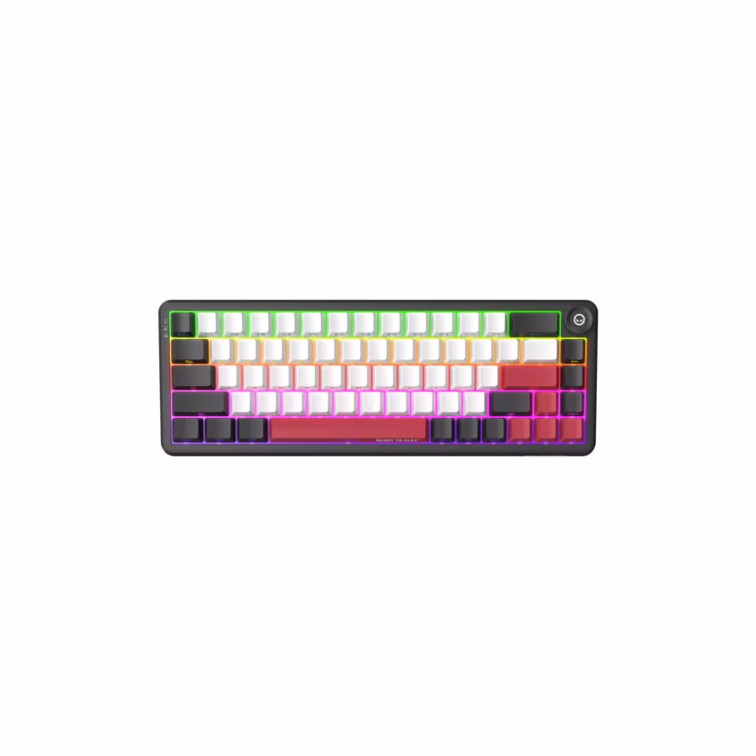 Lorgar KBA41MBK, mechanická herná klávesnica, 66 klávesov, Toxic Purple Switch, Hot-Swap, RGB, USB-C