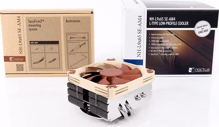 Noctua NH-L9x65 SE-AM4 low-profile, AMD socket AM4, nízký profil