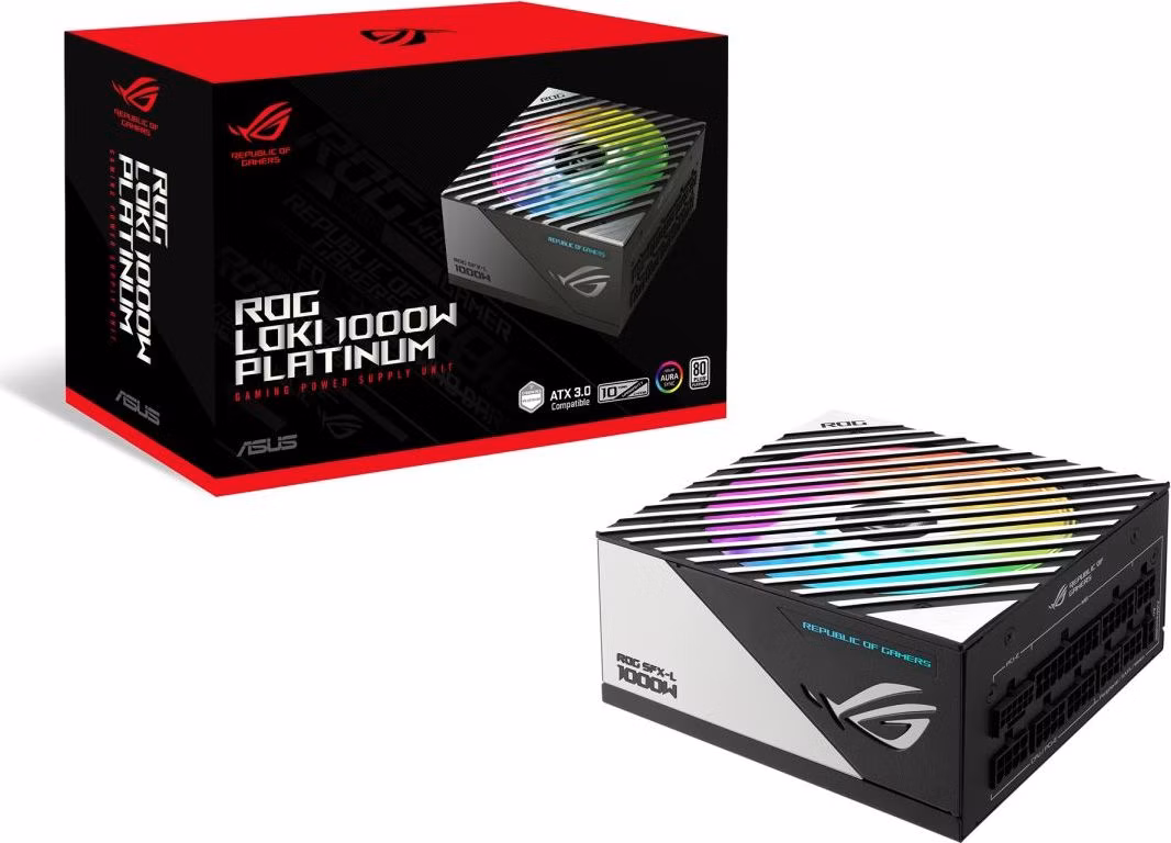 ASUS zdroj ROG Loki SFX-L 1000W Platinum, 80+ Platinum, ARGB
