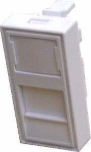 DATACOM Modul 45x22, 5mm do parapet. lišty s clonkou, biely