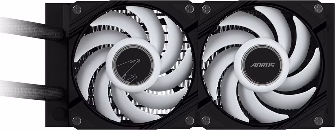 GIGABYTE vodní chladič AORUS WATERFORCE X II 240, 2x120mm ARGB, LCD displej, LGA1851, AM5