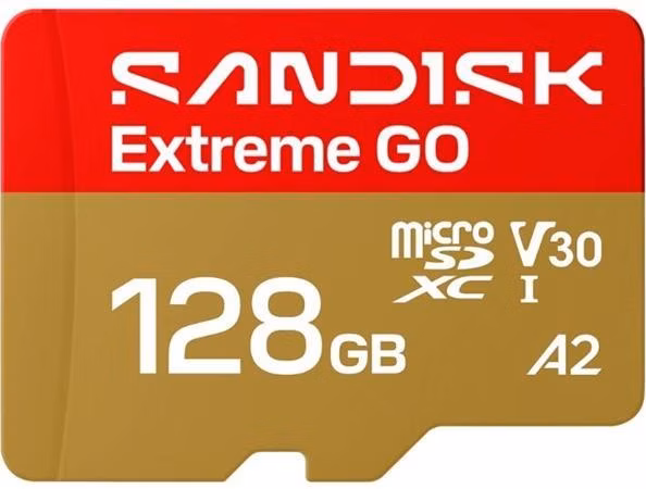 SanDisk Extreme GO MicroSD UHS-I 128GB 240MB/s(R) / 120MB/s(W)