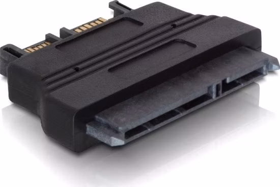 DeLock adaptér SATA 22pin samice -> Slim SATA  7+6pin samec