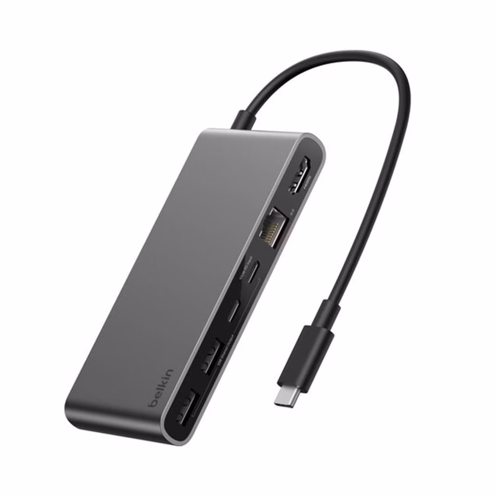 Belkin Connect 8-Port USB-C Hub with 2.5Gb Ethernet - Space Gray
