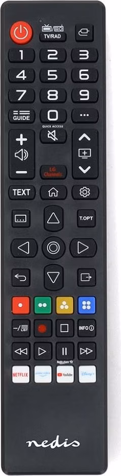 Nedis TVRC45LGBK - Náhradní Dálkový Ovladač | LG TV | Předprogramovaný | Černá