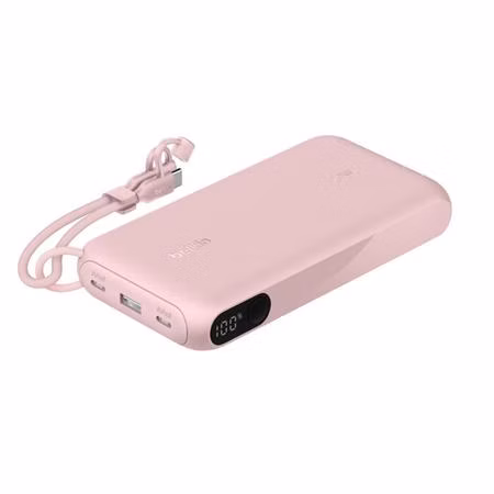 Belkin BOOST CHARGE™ USB-C Power Delivery PowerBanka s displejem, 20000mAh, 20W, růžová