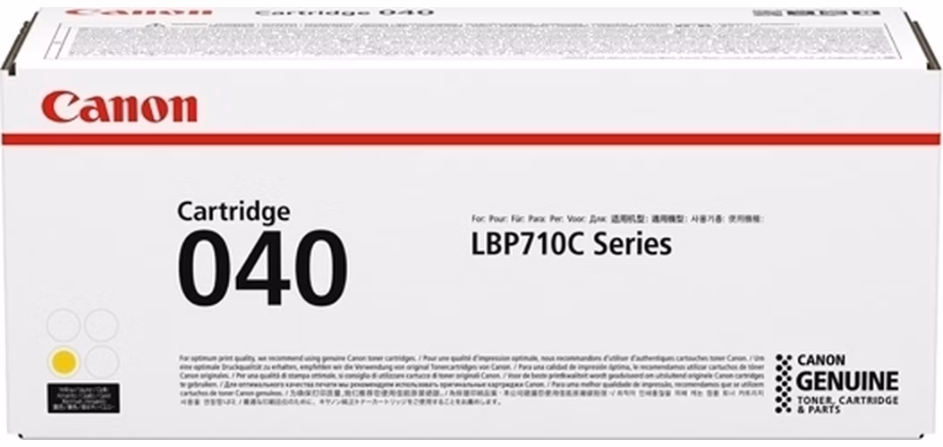 Canon originální toner 040 Y žlutý, LBP710C řada, kapacita 5 400 stran