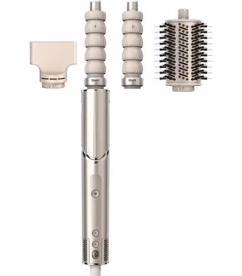 Shark HD426SLEU FlexStyle - Champagne, 3v1 multifunkční styler a vysoušeč, 3 nástavce, 180° otočný
