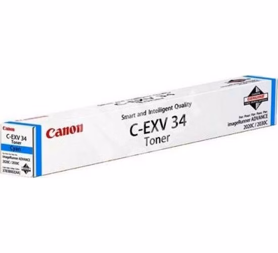 Canon originální toner C-EXV-34/ iR-C2020/ 2030/ 19 000 stran/ azurový