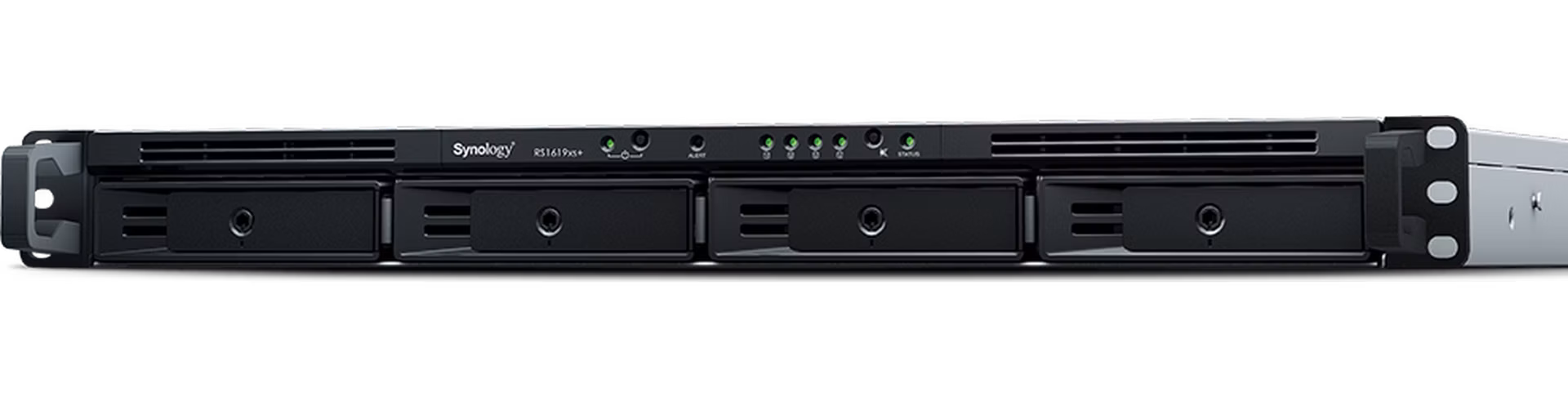 Synology RS1619xs+ RackStation (4C/XeonD-1527/2.2-2.7GHz/8GBRAM/4xSATA/2xM.2/2xUSB3.0/4xGbE/1xPCIe)