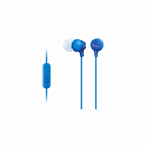 SONY MDR-EX15AP - Sluchátka do uší s mikrofonem - Blue
